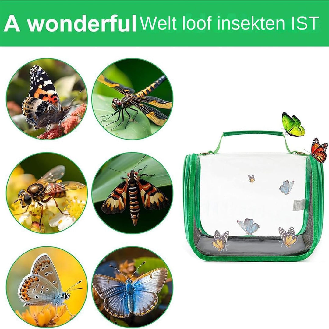 Schmetterlingszelt - Klarsicht Terrarium Schmetterlingshabitat - Einfacher Beobachtungsbehälter mit