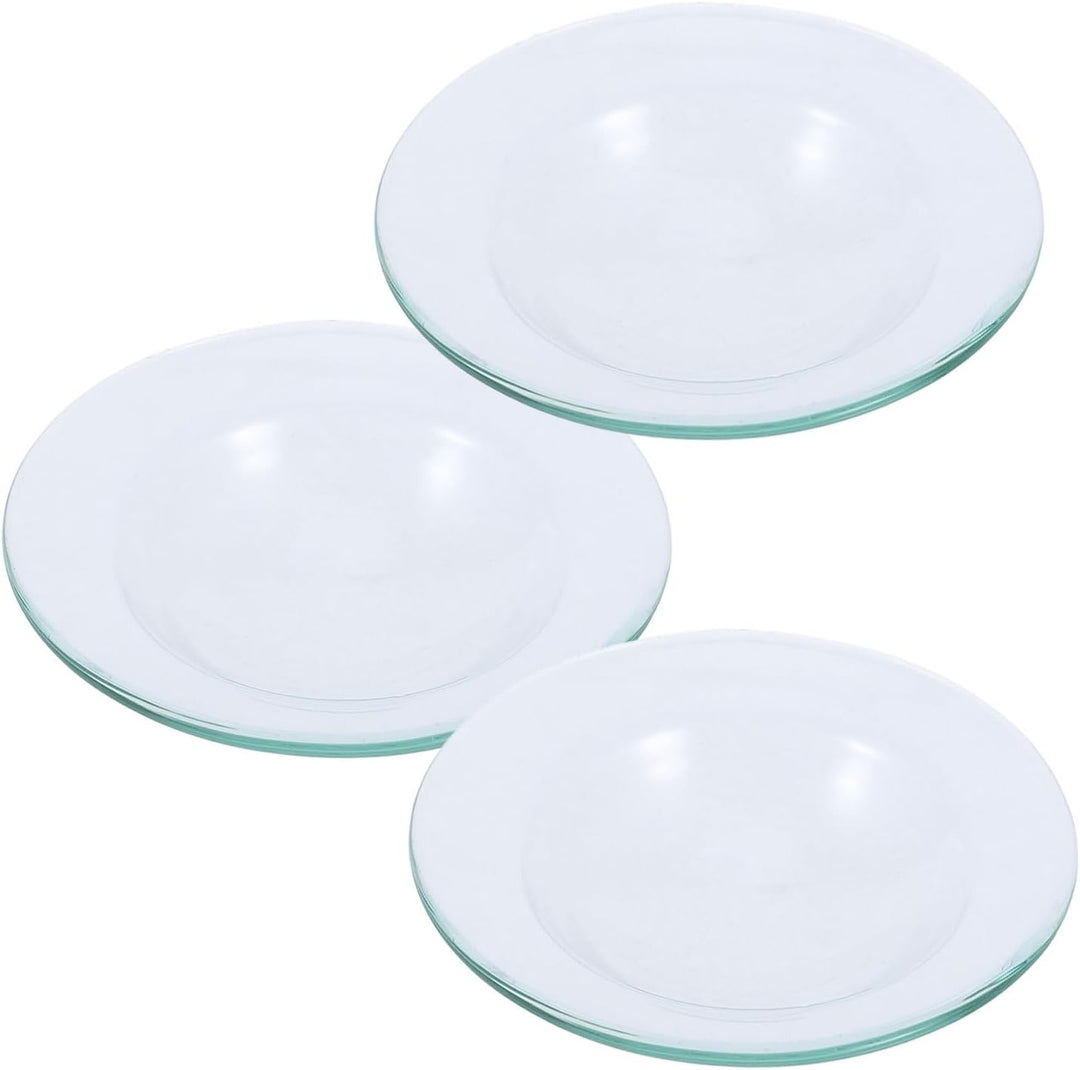 Cabilock 3Er Set Ersatzschalen Für Duftöl 4 Zoll Runde Glas Ölwärmerschalen Aromatherapie Kerzenwärm