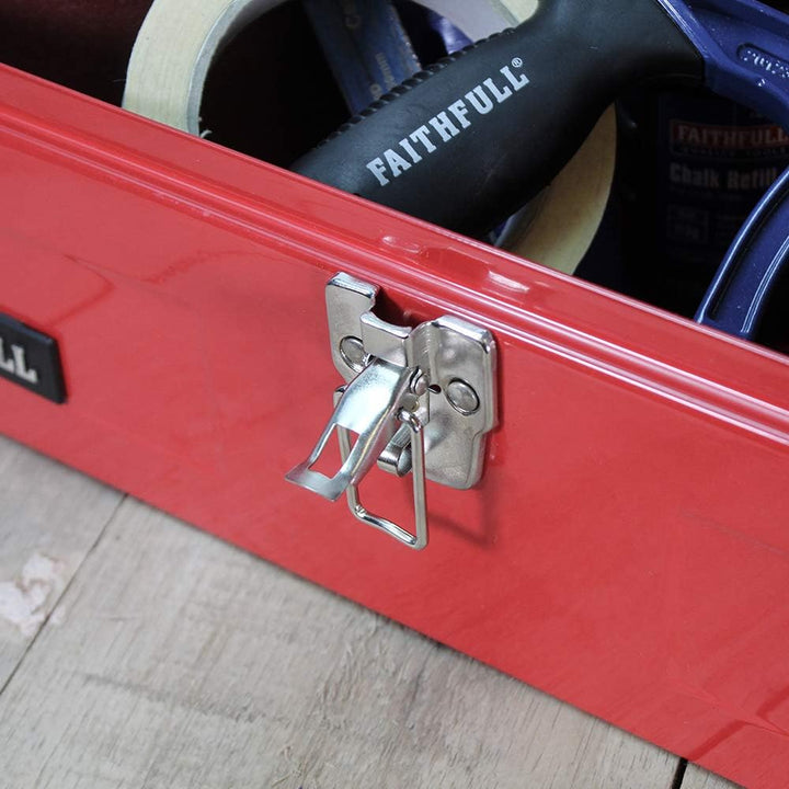 Faithfull TBB19 Werkzeugbox aus Metall, Scheunenform, 48 cm
