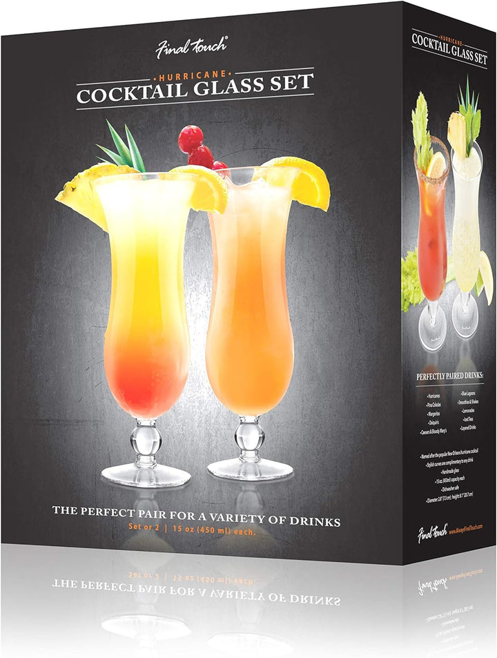 Final Touch Hurricane GG5302 Cocktailgläser, 2 Stück