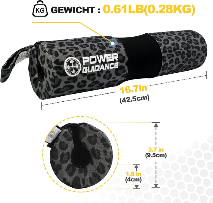 POWER GUIDANCE Langhantel Polster Kniebeugen Barbell Squat Pad Ideal für Squats Lunges Hip Thrusts G