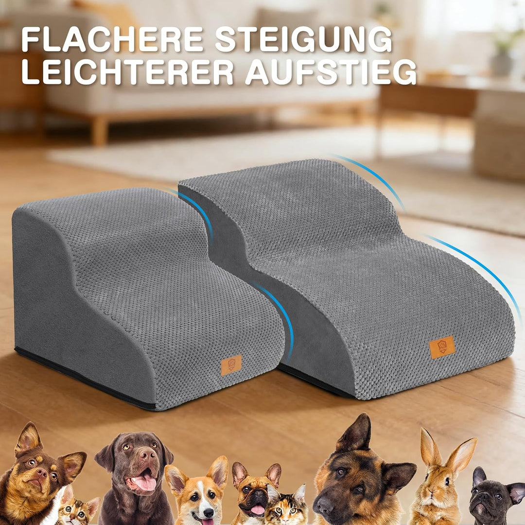 Zvonema Hundetreppe, rutschfeste Haustiertreppe, Hundetreppe für Kleine Hunde und Katzen, Hunderampe