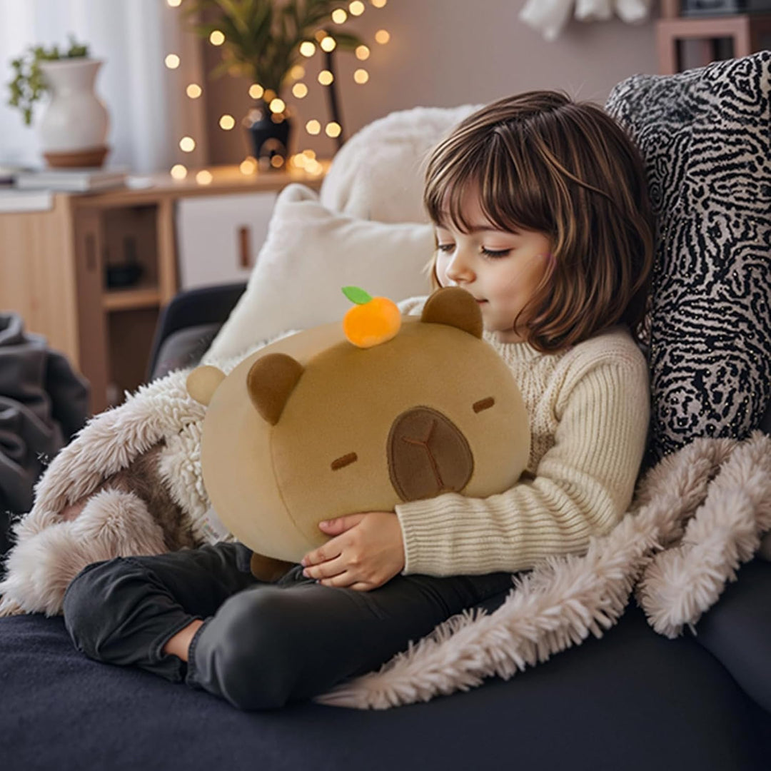Mewaii Cute Capybara Plush Kawaii Plushies Capybara Stuffed Toy Cute Animal Plushie Soft Squishy Gif
