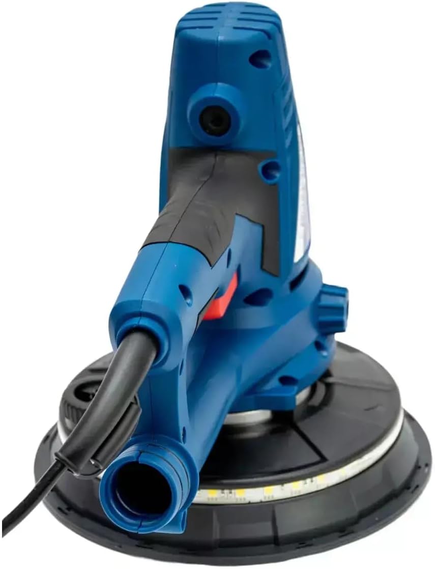 DEDRA Hand-Trockenbauschleifer mit LED licht, 750 W,1500-2700 U/Min 180 mm-Schleifteller, zur Gipsbe