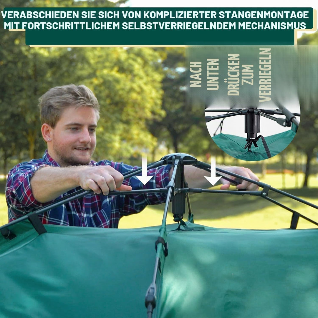 Reactive Outdoor Zelt - 3 Sekunden Zelt - 3 Sekunden Instant Pop Up Zelt - Einfache und schnelle Ein