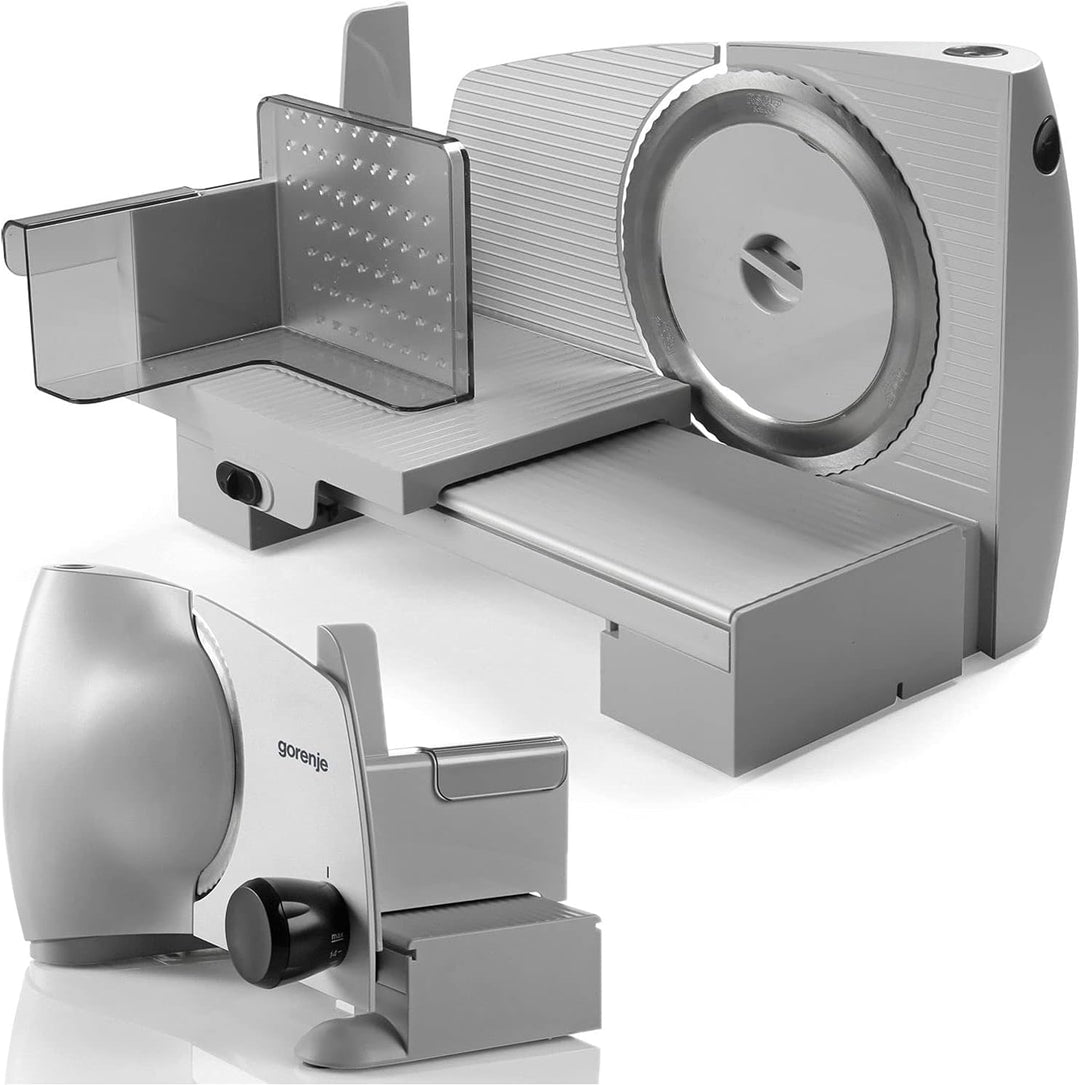 Gorenje R607A Allesschneider und Schneidemaschine, Metal, Edelstahl-Messer hergestellt in Solingen,