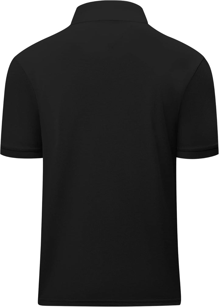 geeksport Herren Poloshirt Kurzarm Tennis Regular Fit Shirt Sport Schnelltrocknend Atmungsaktiv Polo