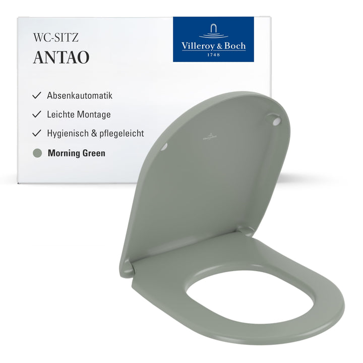 Villeroy & Boch Antao WC-Sitz - Toilettendeckel mit Absenkautomatik - Abnehmbarer, bruchsicherer Toi
