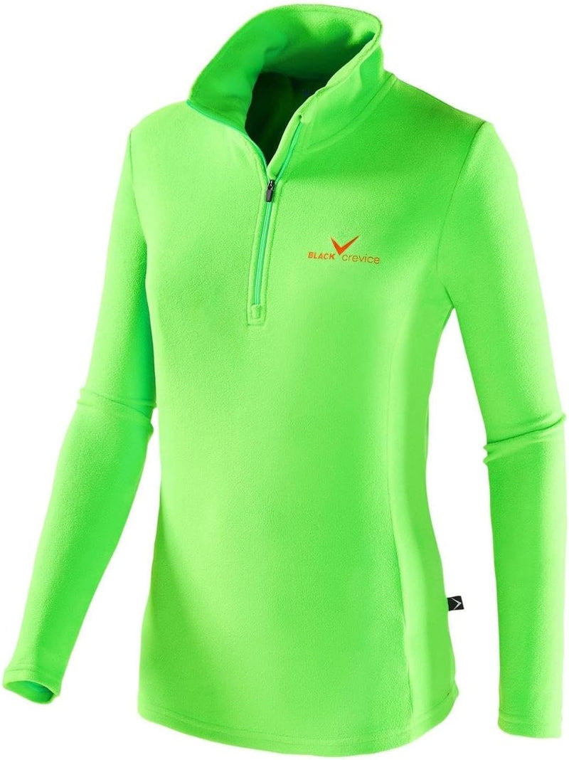 Black Crevice Damen Fleece-Skirolli I Ski-Pullover für Damen Grössen I Damen-Funktionsshirt I Damen