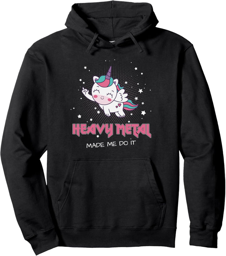 Death Metal Einhorn Heavy Metal Hard Rock Pullover Hoodie
