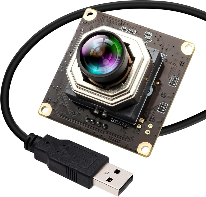ELP USB Kameramodul 4K Autofokuskamera 1080P@120fps Hochgeschwindigkeitskamera 12MP Weitwinkel Keine