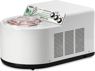 Nemox – GELATISSIMO Exclusive i-green – WEISS – bis zu 1 kg Eis, gefrorener Joghurt, Sorbets, Granit