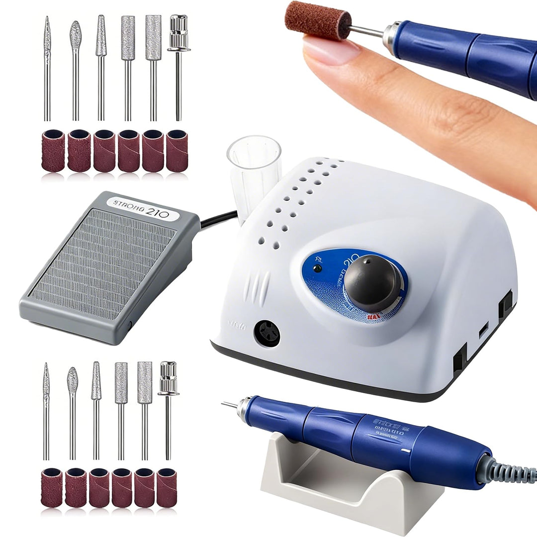 Elektrische Nagelfräser, Elektrische Nagel Maniküre Maschine 2.35 mm Nagelfeilen-Bit Mit Sechs Schle