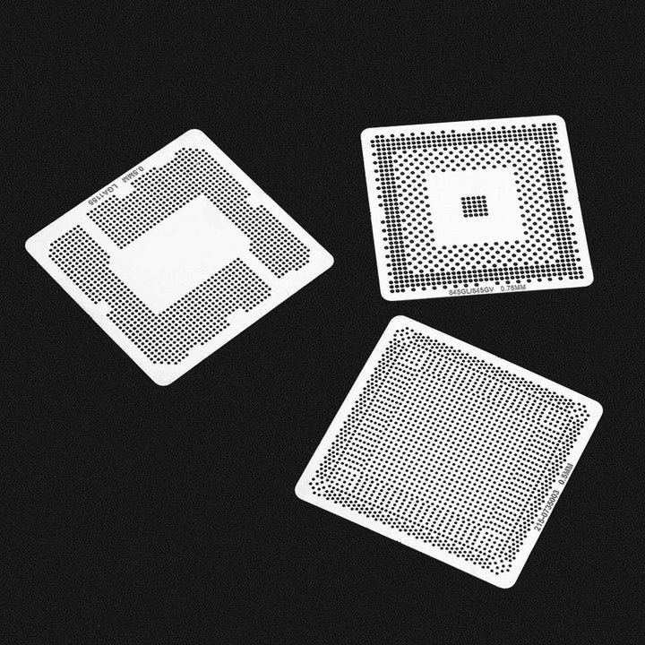 Digitales Profilmesser, BGA Reballing Schablonen, 130 Stück BGA Universal Reballing Rework Net Schab