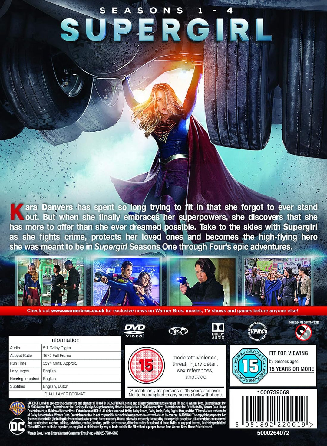 Supergirl: Seasons 1-4 [DVD] [2015] [2019], DVD