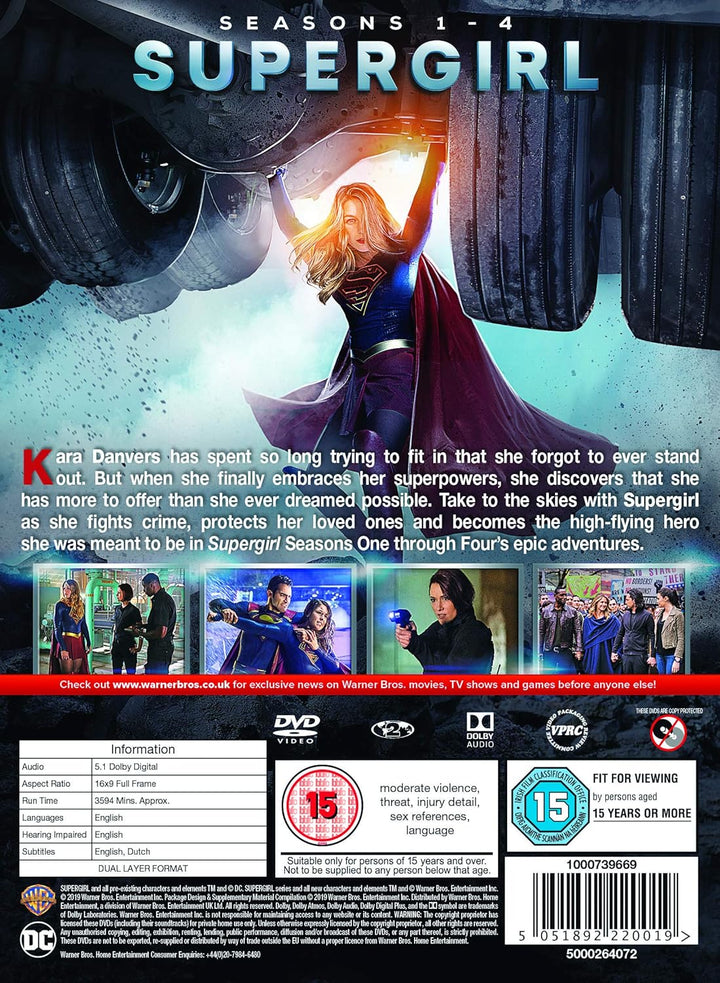 Supergirl: Seasons 1-4 [DVD] [2015] [2019], DVD