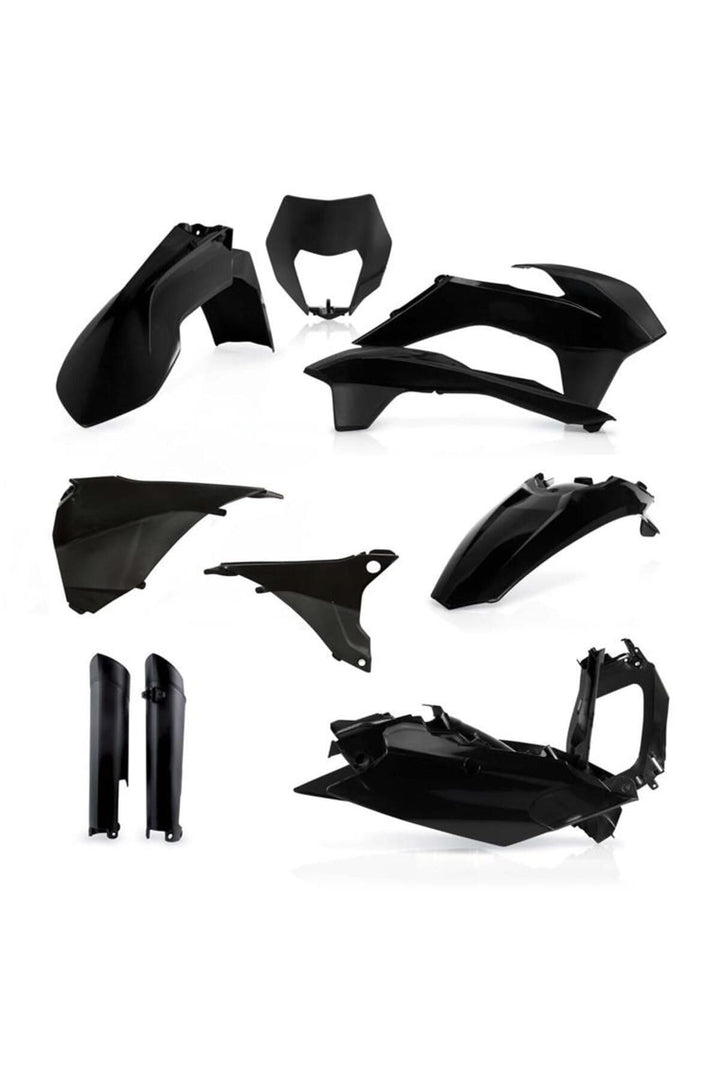 FULL Kit PLASTEN KTM EXC EXC-F 2014 SCHWARZ