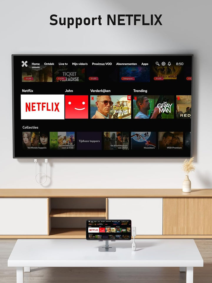 HDMI Wireless Transmitter and Receiver, Lemorele USB C HDMI Drahtlos übertragen 50M HDMI Kabellos Ex