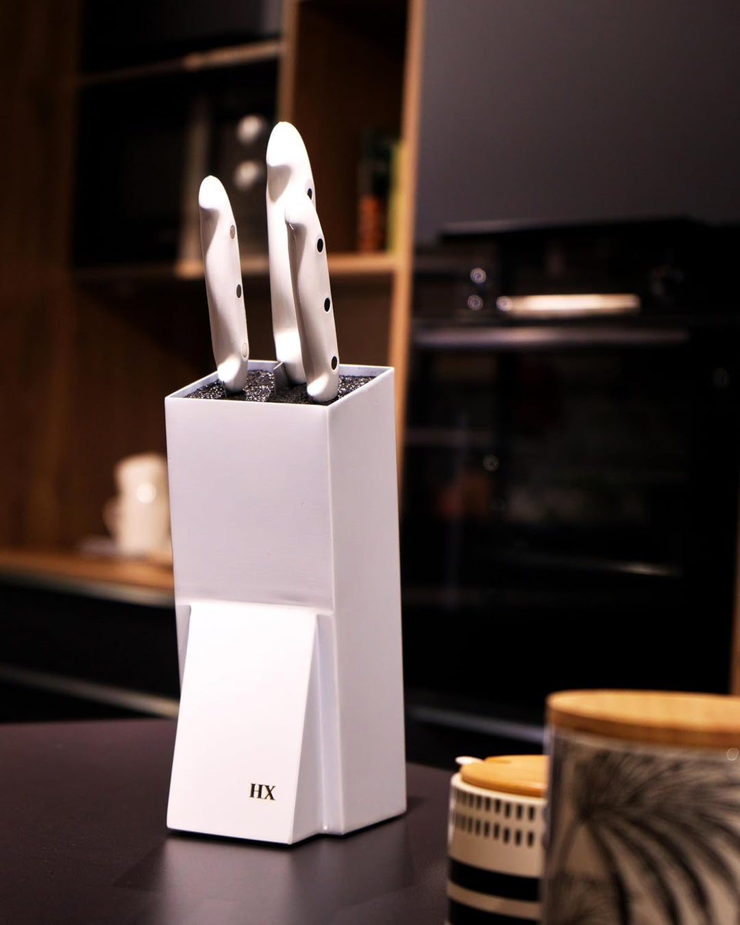 Huniox® Block - Messerblock Ohne Messer - Knife Holder - Messerblock Schublade - Messer Block - Univ