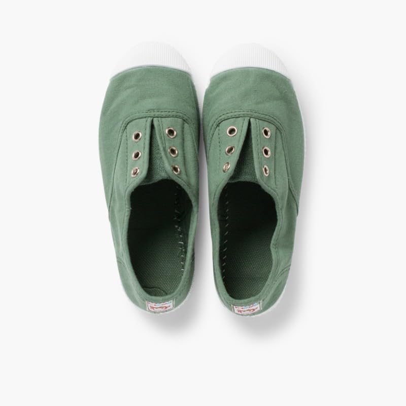 Pisamonas Leinwand-Sneakers Ohne Schnürsenkel Mit Gummispitze Farn 21 EU, Farn 21 EU