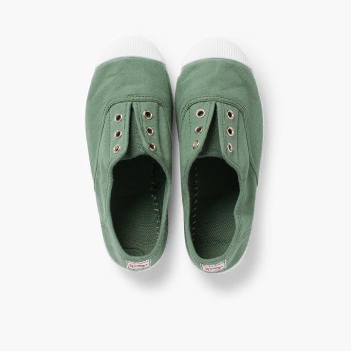 Pisamonas Leinwand-Sneakers Ohne Schnürsenkel Mit Gummispitze Farn 21 EU, Farn 21 EU