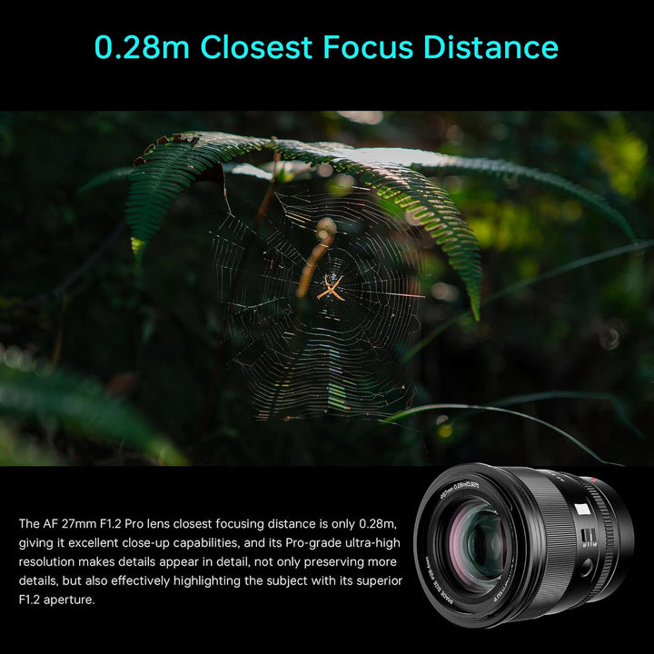 VILTROX 27mm f/1.2 F1.2 Pro Level Z Mount Objektiv Autofokus Grosse Blende APS-C Objektiv Kompatibel