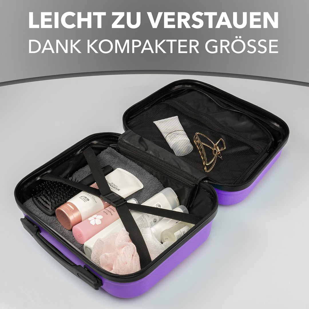 Xonic® Design Kosmetikkoffer aus ABS Hartschale – Robustes Beautycase als Handgepäck - Kosmetiktasch