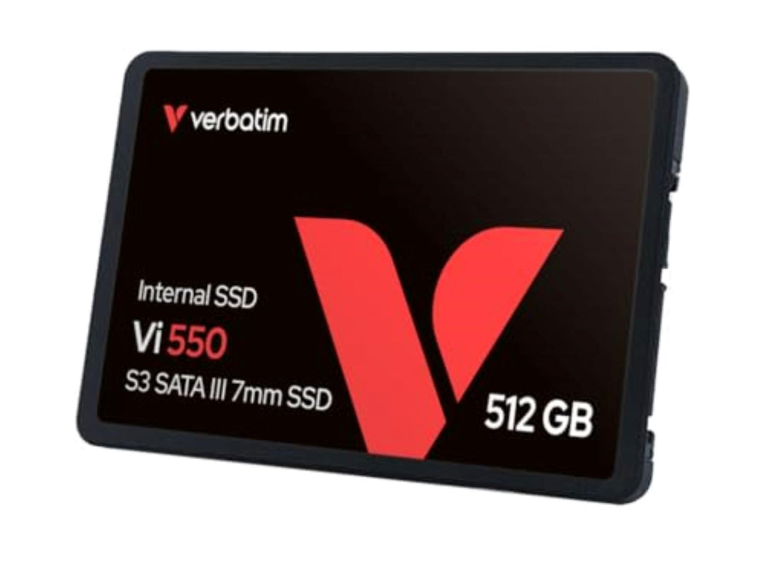 Verbatim Vi550 S3 SSD, internes SSD-Laufwerk mit 512 GB Datenspeicher, Solid State Drive mit 2,5'' S