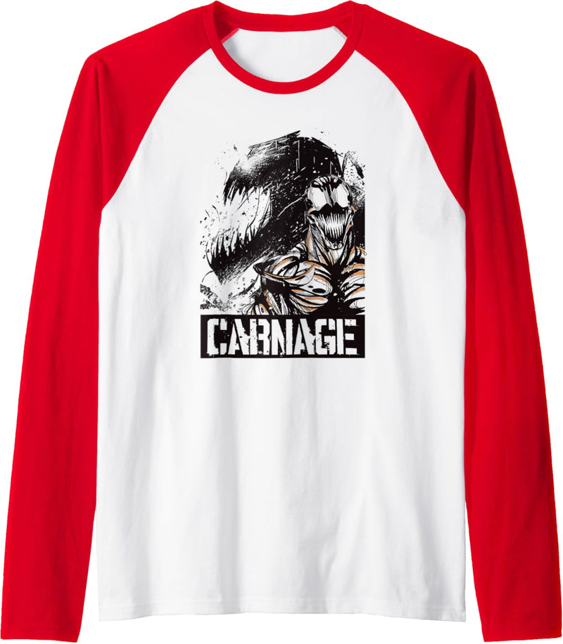 Marvel Carnage Shadow Comic Silhouette Poster Raglan