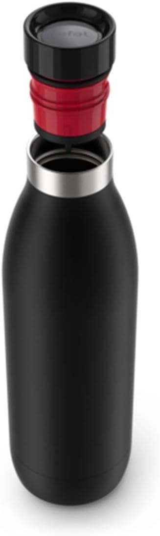 Tefal N3110910 Bluedrop Thermoflasche, 0.7 L, schwarz