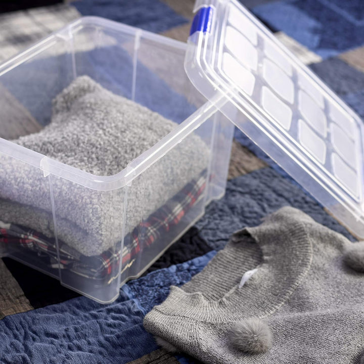 Plastic Forte, Scatola di immagazzinaggio, trasparente, 25 litri, senza ruote Trasparente 25 Litros