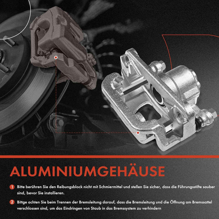 Frankberg 2x Bremssattel Bremszange Hinterachse Kompatibel mit CLS C219 2004-2010 E-Klasse W211 2002