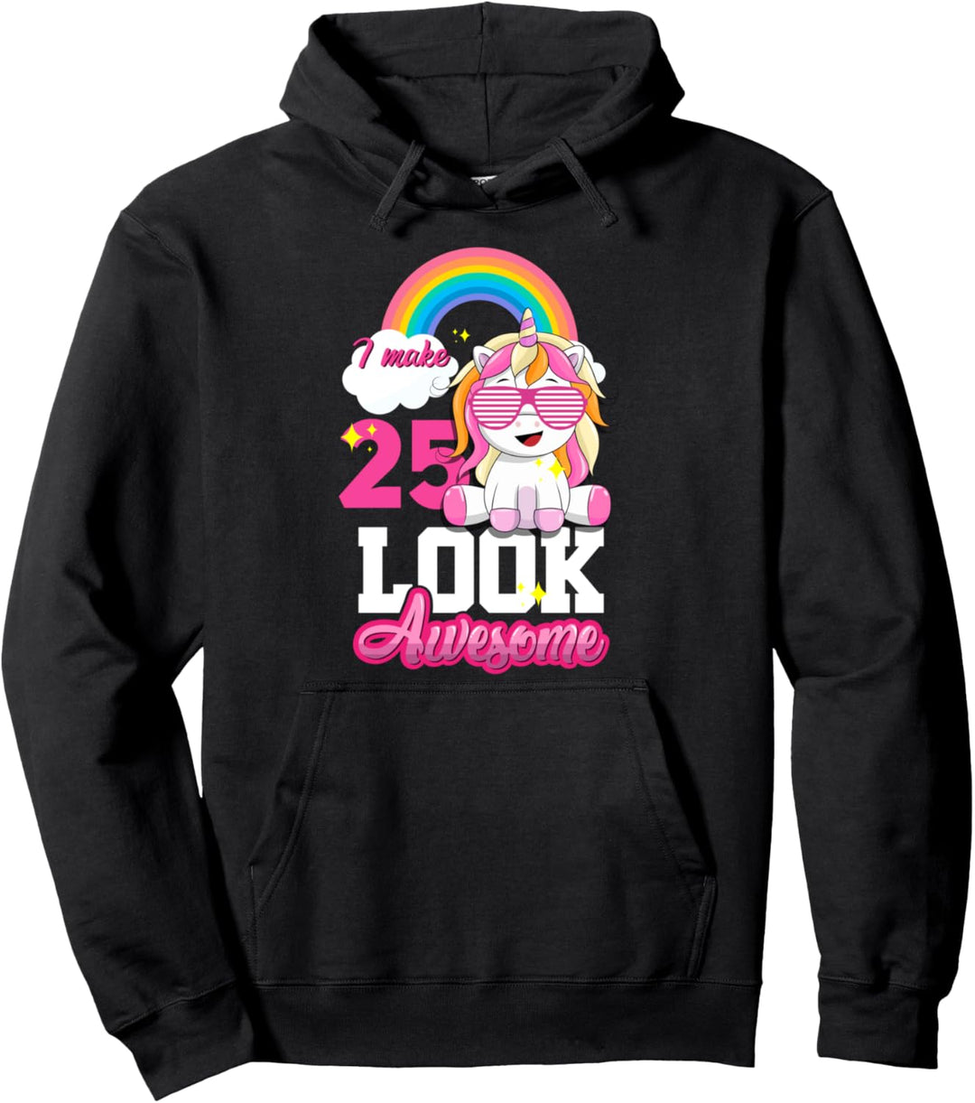 25. Geburtstag Mädchen süsses Einhorn Geschenk 25 Jahre alt Pullover Hoodie