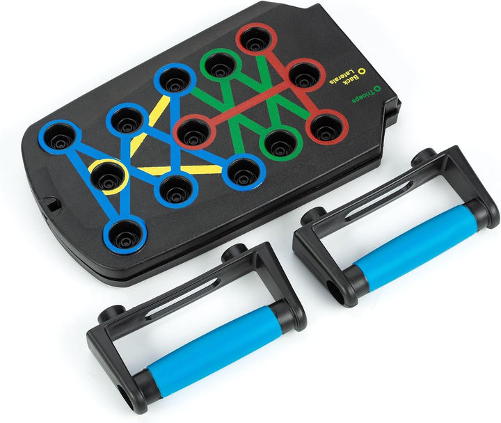 Gymtek Faltbare Liegestütze Brett - Push Up Board mit Liegestützgriffe für Ganzkörper-Training & Eff