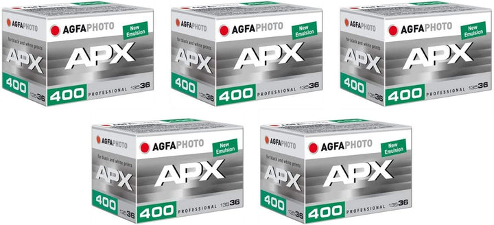 AgfaPhoto APX 400 Prof. 135-36 S/W Film (Neue Emulsion) - 5x1 Modell