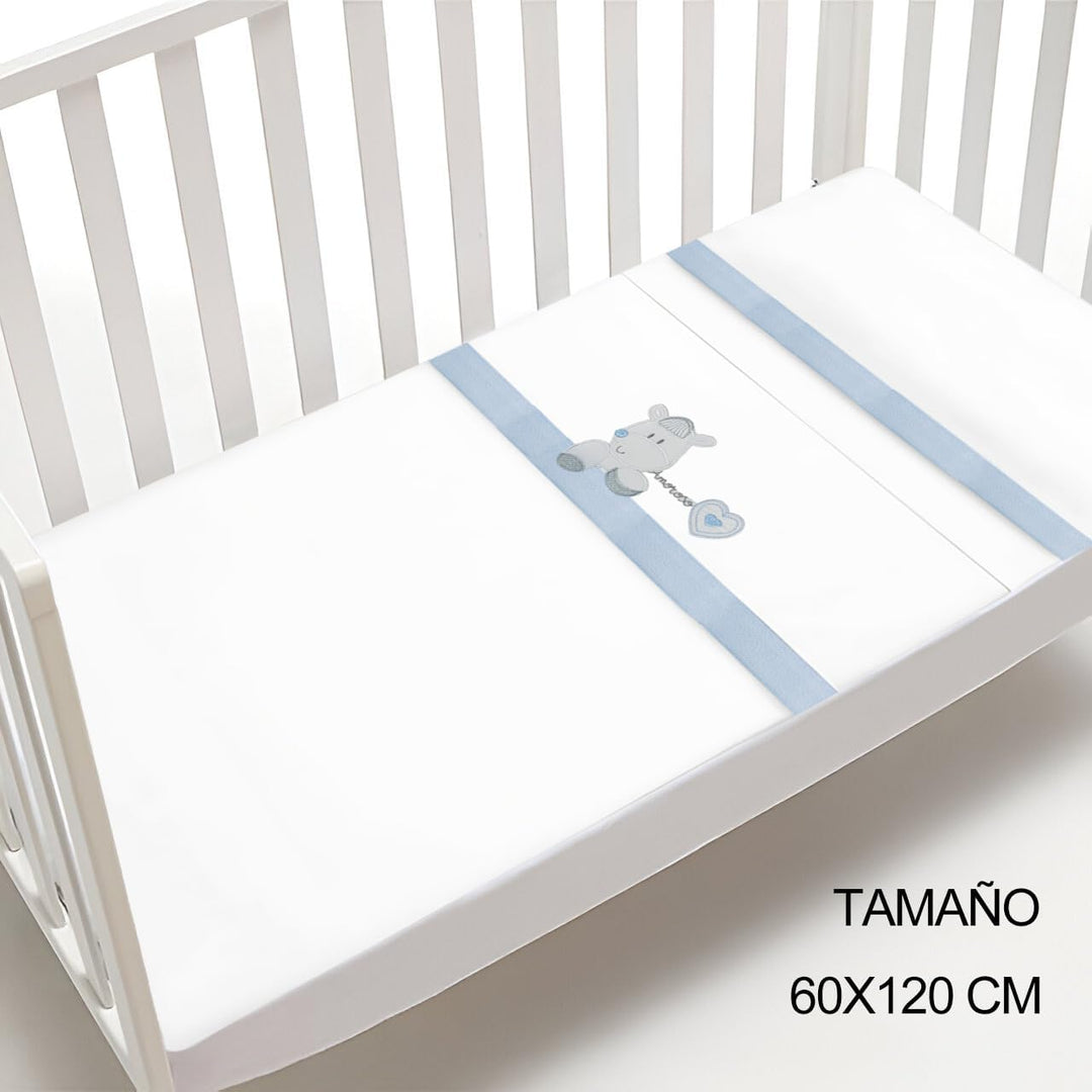 various - Bettwäsche-Set für Kinderbett, 60 x 120 cm, für Frühjahr und Herbst, Typ 100 % Baumwolle,