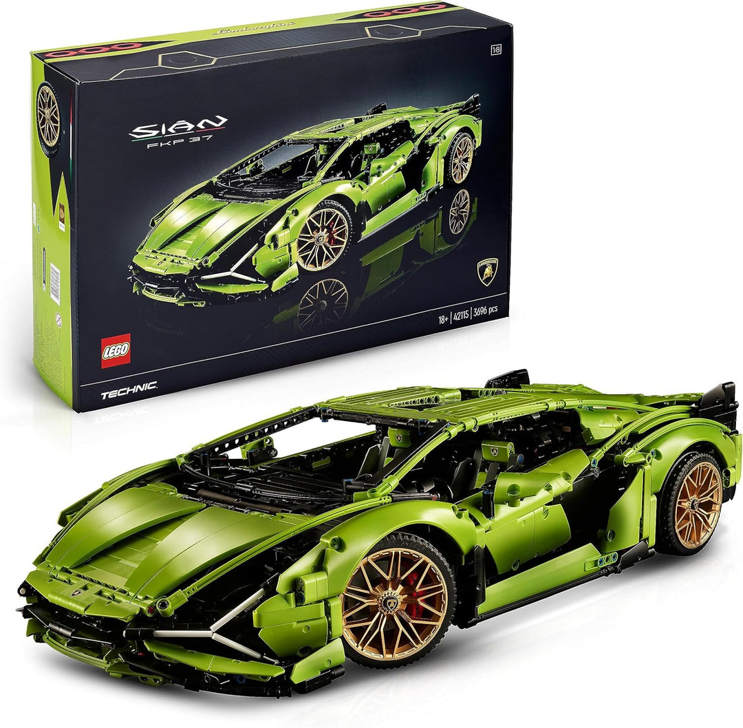 LEGO Technic Lamborghini Sián FKP 37 Rennauto, Modellbausatz für Erwachsene & Icons Bonsai Baum Set