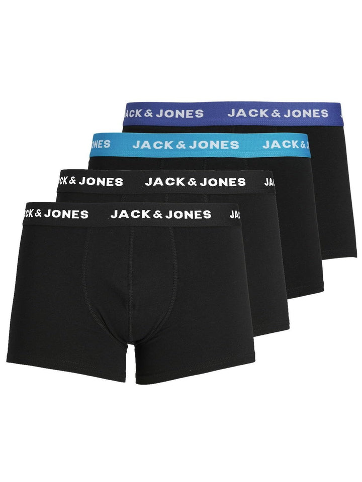 Jack Jones Boxershorts 4er Pack Mix Trunks Boxer Short Unterhose M Mix/Black 4pack, M Mix/Black 4pac