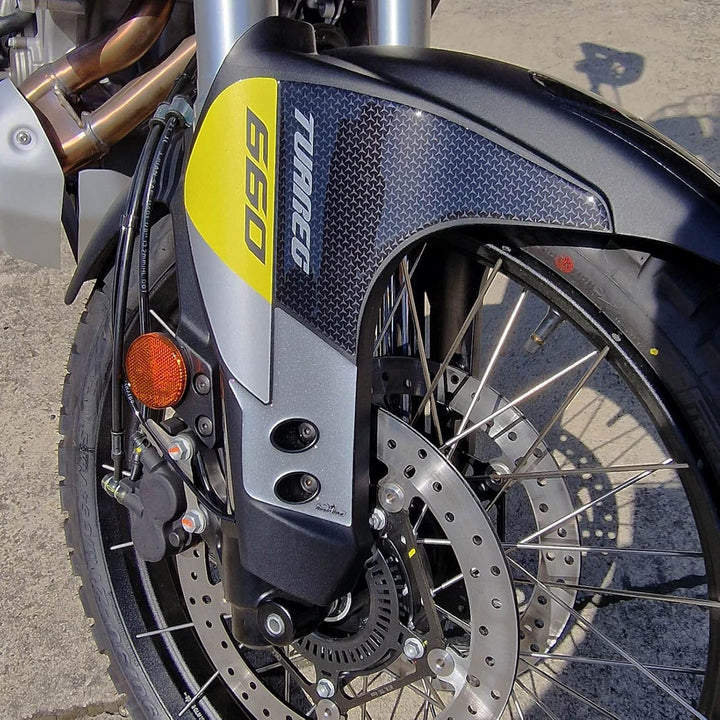Resin Bike Aufkleber für Motorrad Kompatibel mit Aprilia Tuareg 660 2022 Acid Gold. Schutz vor Stöss