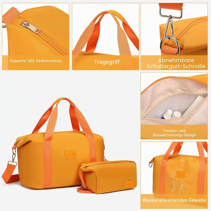 Sea choice Hardschalen Trolley Koffer Set 5tlg. Zwillingsrollen Reisekoffer Enthält 1 Reisetasche un