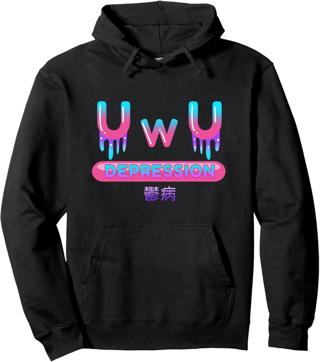 UwU Pastel Goth Japanese Harajuku Indie Aesthetic Sad Pullover Hoodie