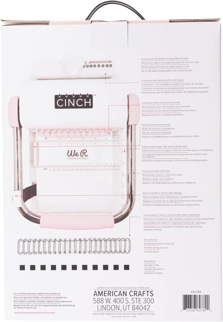 We R Memory Keepers 0633356627890 Heidi Swapp Cinch Machine, Sonstige, Mehrfarbig, 39.37 x 27.94 x 1