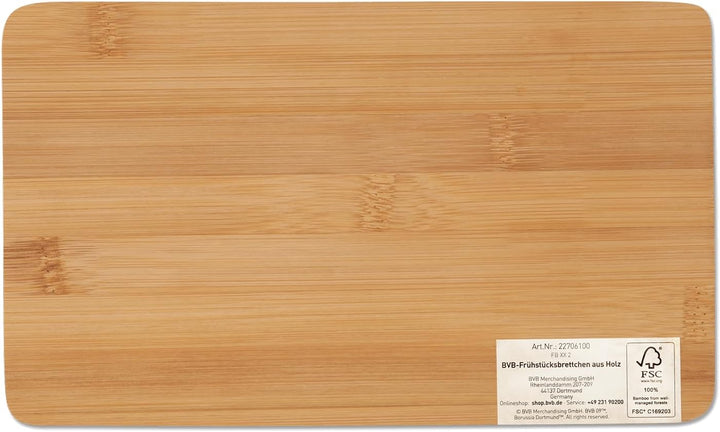 BVB Borussia Dortmund Frühstücksbrettchen - Holz -2er Set - FSC Holz, Holzfarbend