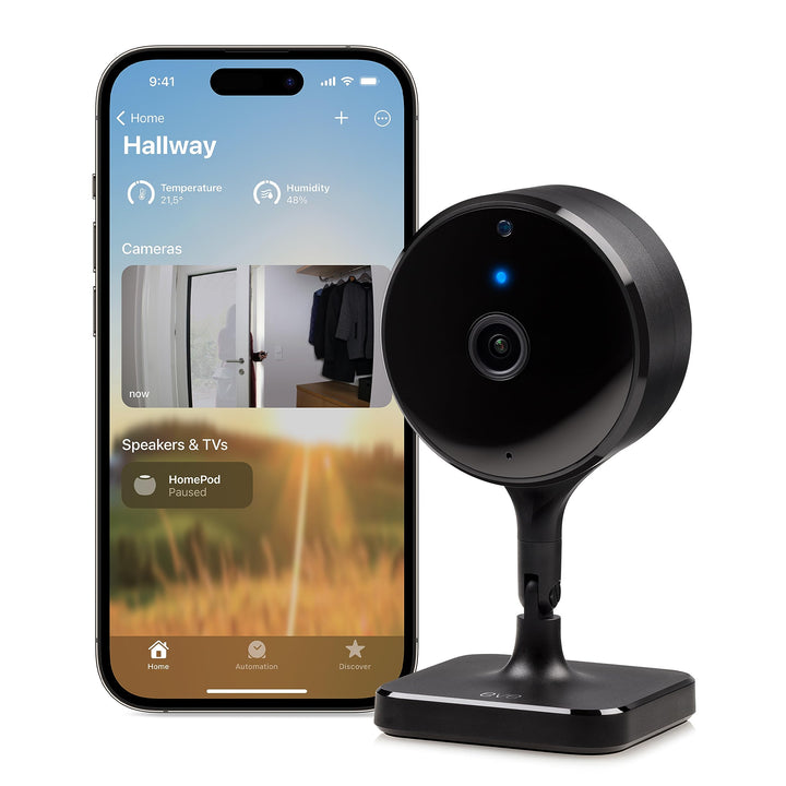 Eve Cam - Smarte Innenkamera, 1080p-Auflösung, WLAN, 100 Prozent Privatsphäre, HomeKit Secure Video,