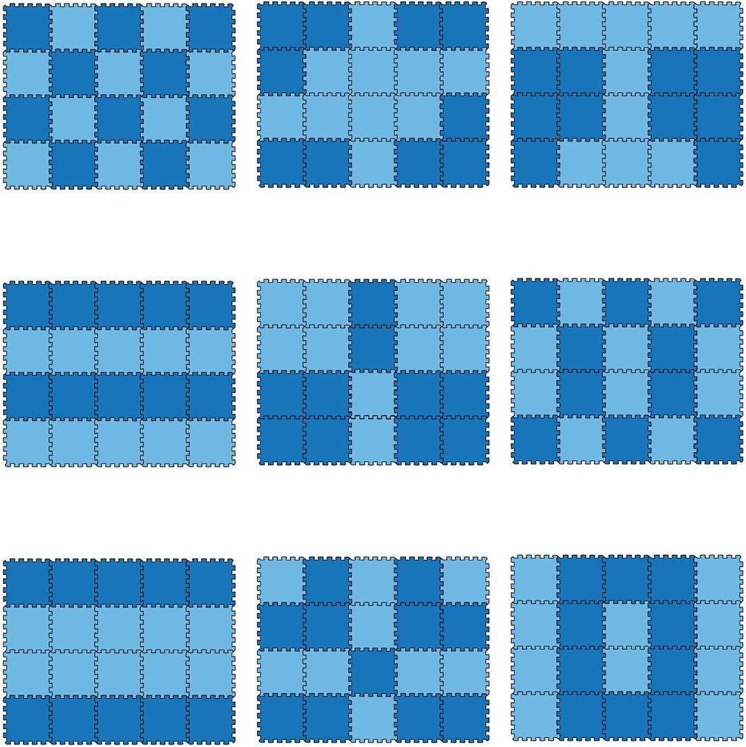 LittleTom 18 Teile Spielmatte Baby ab Null - 30x30 Schaumstoff Puzzlematte Kinder Isomatte Baby Spie