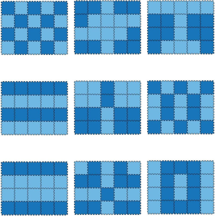 LittleTom 18 Teile Spielmatte Baby ab Null - 30x30 Schaumstoff Puzzlematte Kinder Isomatte Baby Spie