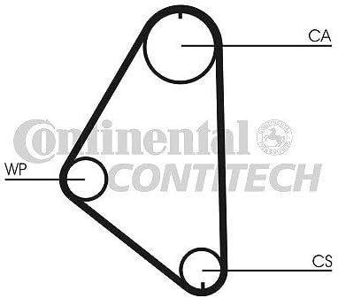 Continental CONTITECH CT558WP1 Wasserpumpe + Kit Zahnriemen-Satz
