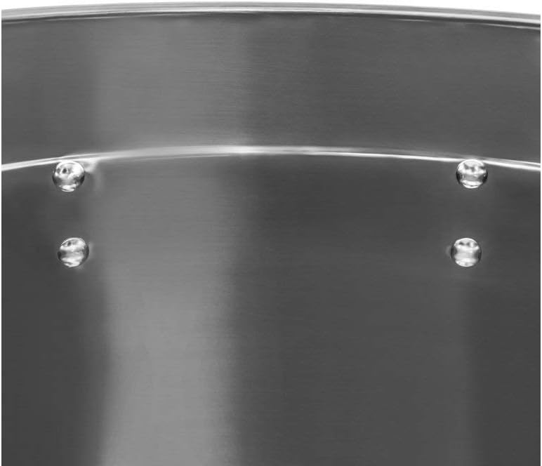 Kochtopf XXL aus Edelstahl in 5 Grössen 20l, 30l, 45l, 70l, 95l auswählbar (45x45cm = 70L), 45x45cm