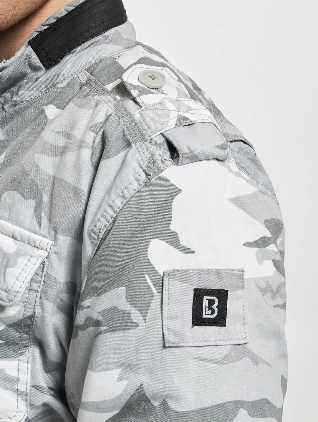 Brandit Jacket - Stylische Jacke für Herren mit versteckter Kapuze, Stehkragen und Baumwollfutter, Ü