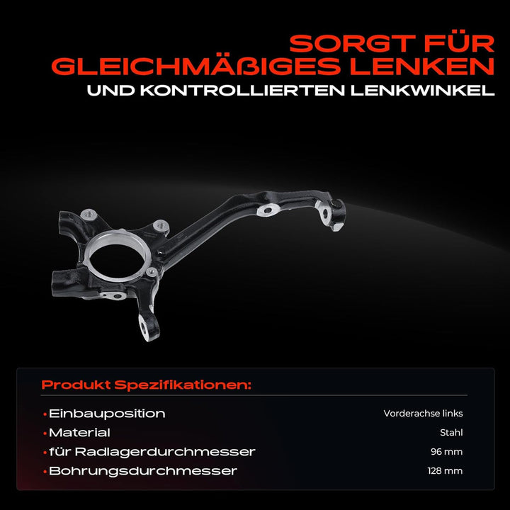 Achsschenkel Radaufhängung Vorne Links für Hilux VIII GUN1 N1 2.4L-4.0L Pick-up 2015-Heute 43212KK01